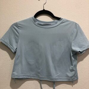 Streetwear Society Sky Blue Crop Top